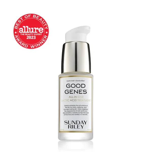 سرم لاکتیک اسید برند ساندی رایلی ژن خوب برای پاکسازی منافذ بازسرم Sunday Riley Good Genes All-In-One Lactic Acid Treatment