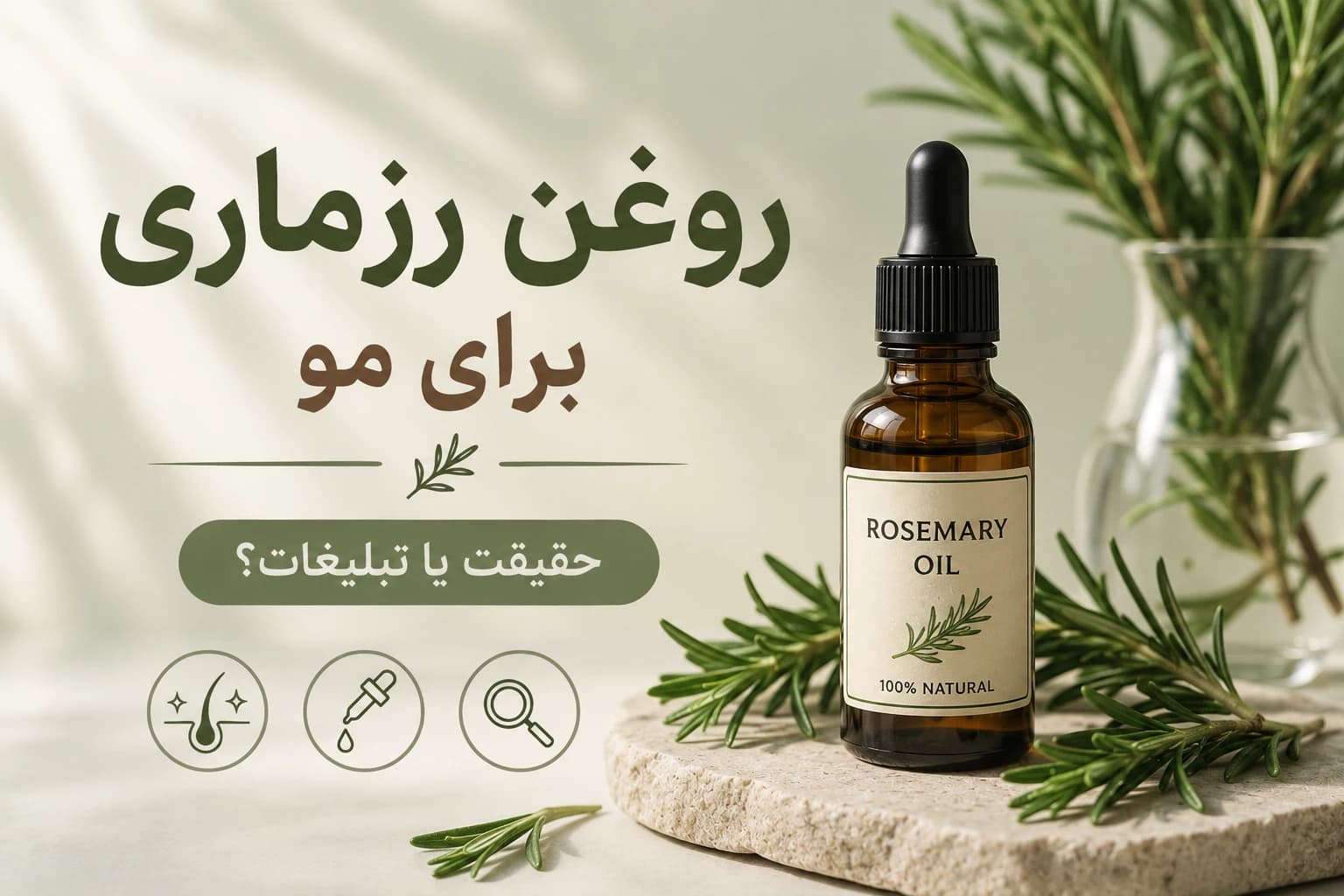 روغن رزماری برای رشد و تقویت مو