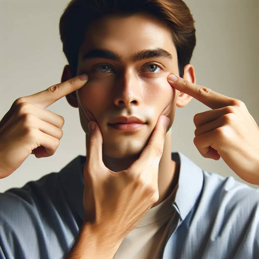 تمرینات ، ماساژ و فشار دادن پوست صورت برای تحریک تولید کلاژن