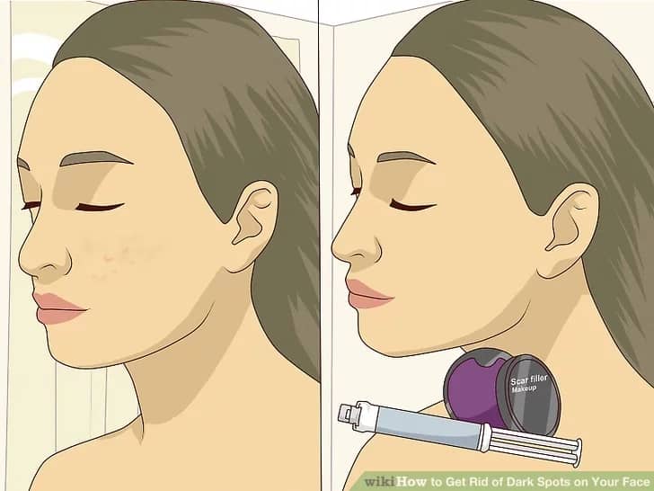 پوشاندن لک های صورت با کانسیلر یا فاندیشن