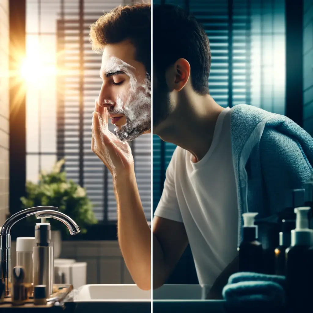 شستشوی روزانه صورت دو بار برای جلوگیری از چرب شدن پوست