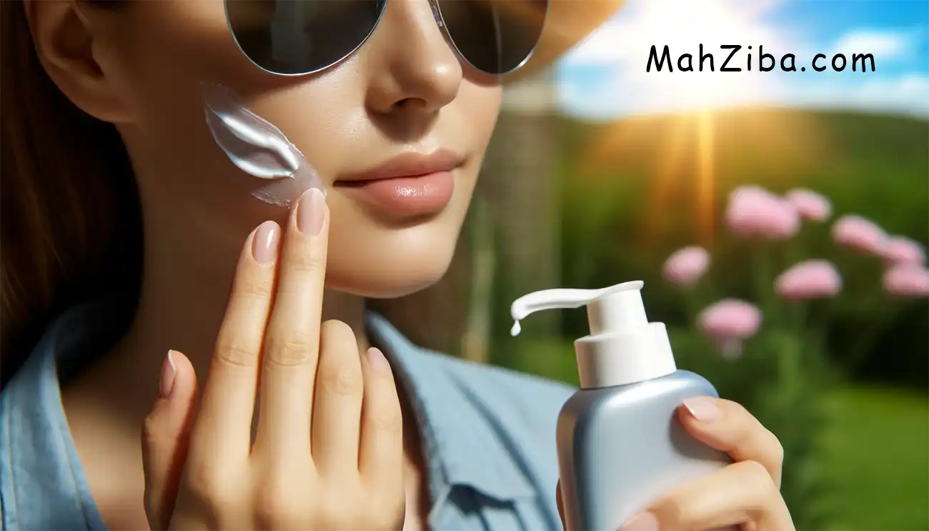 استفاده از ضد آفتاب برای جلوگیری از ایجاد لک صورت