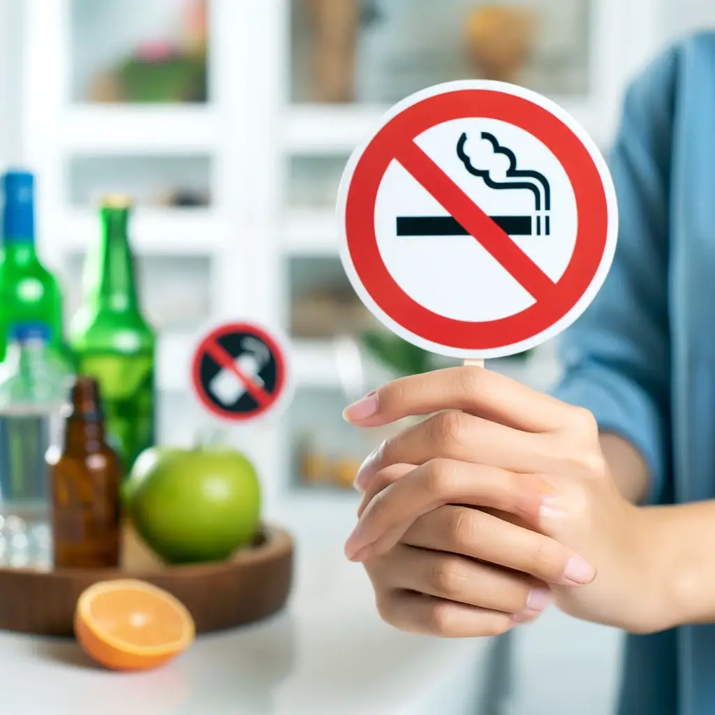 پرهیز از سیگار و الکل برای سلامتی و شادابی و روشن شدن پوست