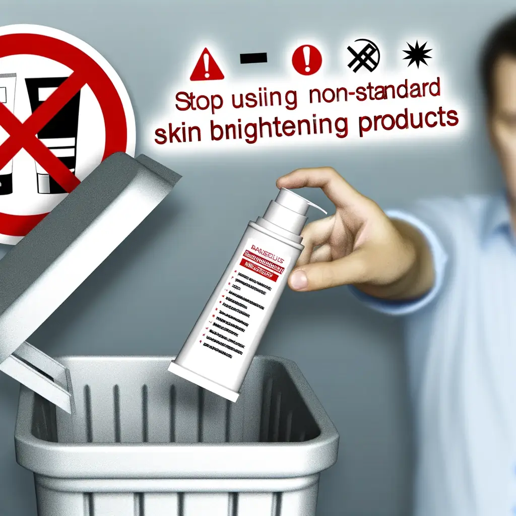 استفاده از محصولات غیر استاندارد و بی کیفیت روشن کننده پوست