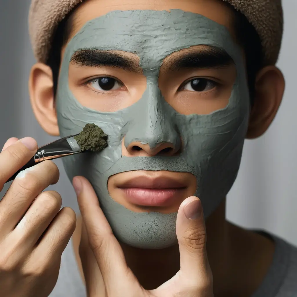 استفاده از ماسک های صورت ، ماسک خاک رس و زغال برای پوست بدون لکه