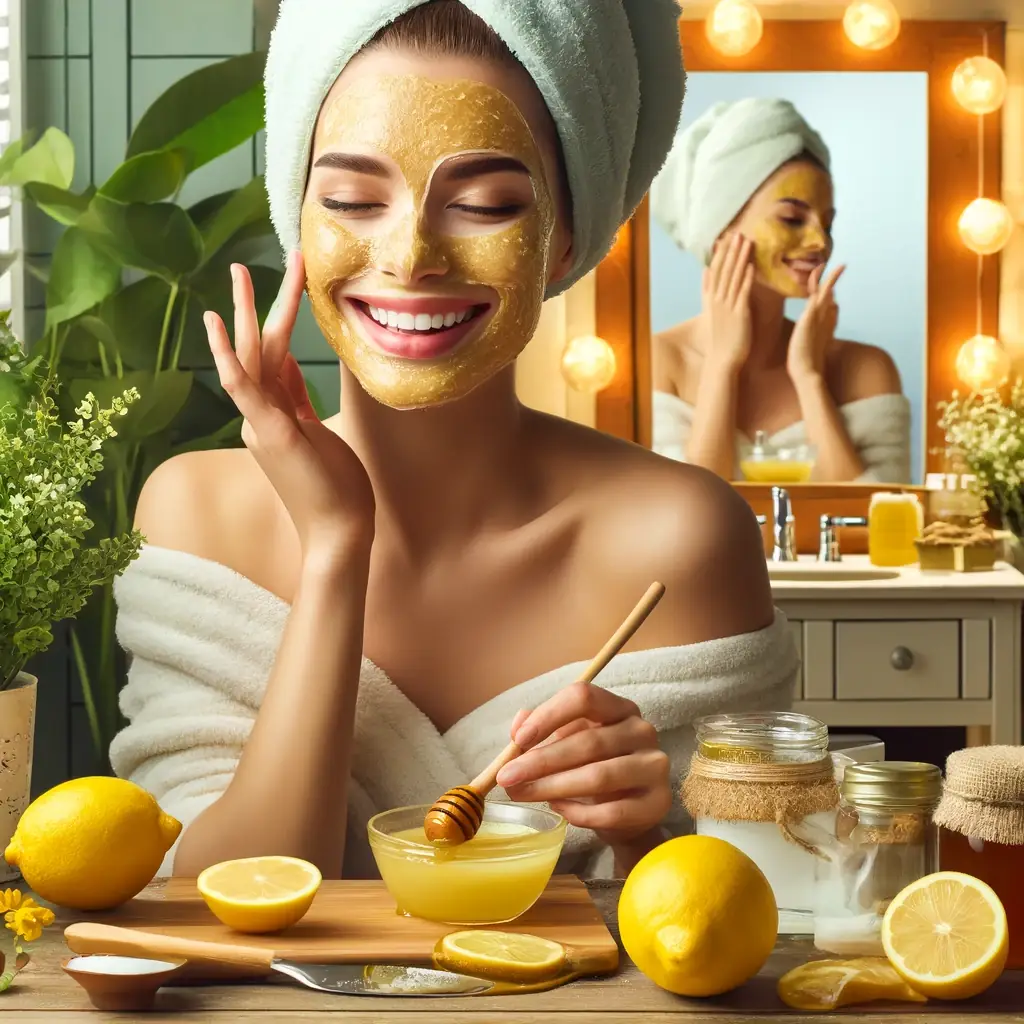 استفاده از ماسک لیمو و عسل برای داشتن پوستی روشن و سفید